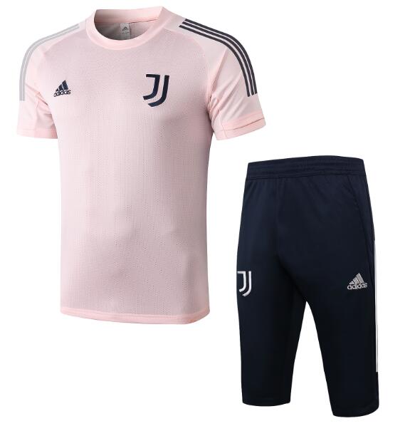 Juventus Pink Training Kits Capri Pants with Shirt 2020/21